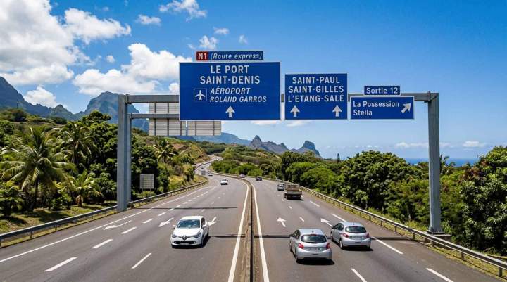 Enseigne lumineuse La Réunion